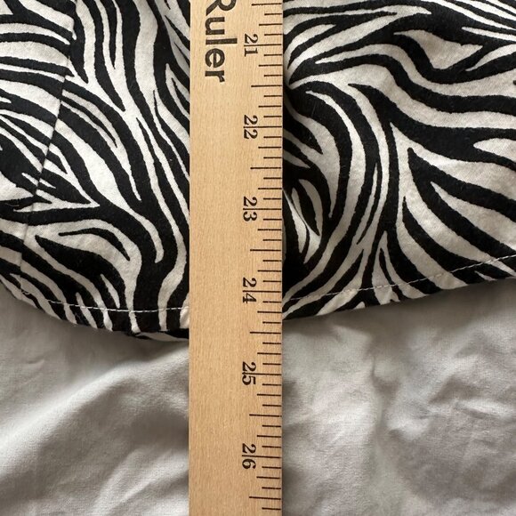 212 Collection Zebra Print Womens Button-Up Shirt 2X Cotton-Blend Mob Wife - Picture 9 of 9